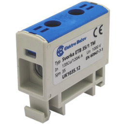Złączka szynowa uniwersalna ETB 35/1 Al/Cu elektryczna śrubowa