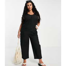 KOMBINEZON DAMSKI CZARNY PLUS SIZE CASUAL 34 XNV