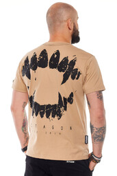 Octagon T-Shirt Koszulka Zęby Beżowa