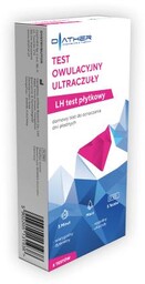 DIATHER Test owulacyjny ultraczuły płytkowy, 5 testów