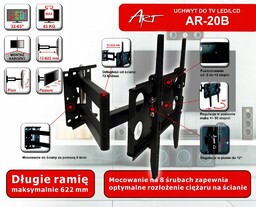 Uchwyt Do Tv Lcd/led AR-20B Art 32-65" 45KG