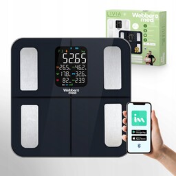 Waga Łazienkowa Analityczna 16 Parametrów Apple Health, Google