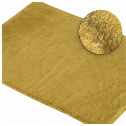 Eurofirany Dywanik łazienkowy 50x70 Emilio musztardowy dekoracyjny miękki