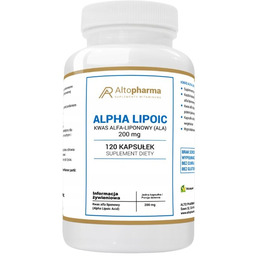 Suplement diety, AltoPharma, Kwas Alfa Liponowy (ALA) 200mg,