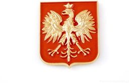 Godło Polski złote - magnes