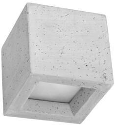 Sollux Betonowy kinkiet salonowy SL.0991 szara kostka lampa