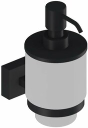 Vitalle BRESSO dozownik do mydła szkło mrożone czarny