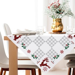 Markizeta Obrus serweta wodoodporna 80x80 001 biała Krata