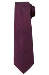 Fioletowy Elegancki Krawat w Granatowe Kropki -ALTIES- 6