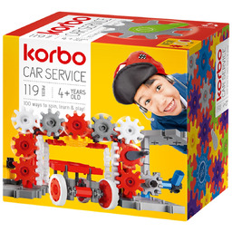 Klocki Car service, 119 elementów Korbo