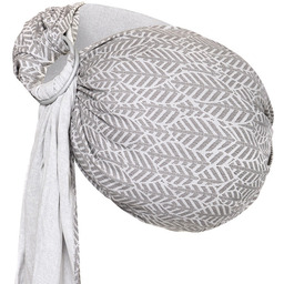 ZAFFIRO Chusta kółkowa tkana do noszenia dzieci Grey