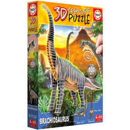 Puzzle 3D, Dinozaury - Brachiozaur, 101 el.