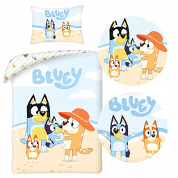 Pościel bawełniana 140x200 dziecięca dla najmłodszych Piesek Bluey