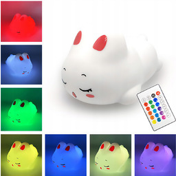 2 x Lampka Nocna Dla Dzieci Królik Led