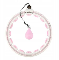 HHW06 Pink Hula Hop Z Wypustkami I Obciążnikiem