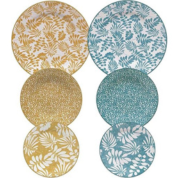 Tognana Merida zestaw naczyń 12-częściowy, porcelana, wielokolorowy