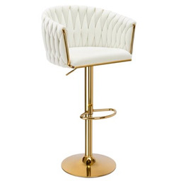 EHOKERY Hoker Cofton Gold Velvet Kremowa biel