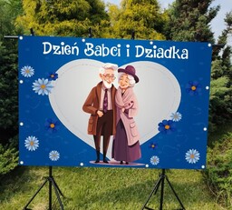 Dzień Babci i Dziadka- baner do szkoły