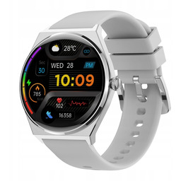 Smartwatch Ecowatch 5 Srebrny Amoled Smukły Rozmowy Tryby
