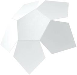 Sollux Nowoczesna lampa ścienna SL.0422 metalowy kinkiet biały