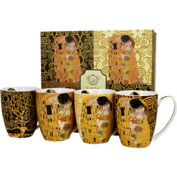 Komplet 4 kubków 350 ml Pocałunek Drzewo Gustav