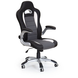 Fotel biurowy Gamingowy Lotus krzesło biurowe czarno-szary Halmar
