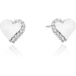 Złote kolczyki z diamentami białe złoto pr. 585