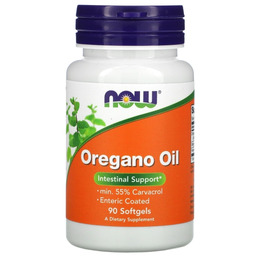 Olejek z Oregano Enteric Coated NOW Foods, 90