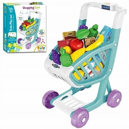 WÓZEK SKLEPOWY KOSZYK ZAKUPOWY ŚWIATŁO DŹWIĘK 43 AKCESORIA