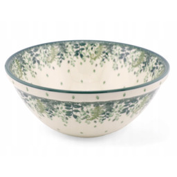 Miska Średnia 20CM W Paprotki (dek 2847) Bolesławiec