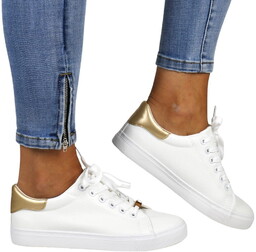DAMSKIE TRAMPKI NEWS 7051 WHITE