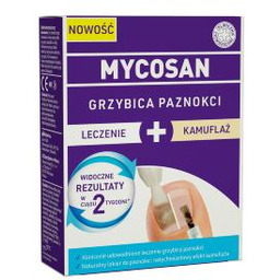 MYCOSAN Grzybica paznokci Leczenie + Kamuflaż, 5ml ->