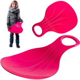 Ślizg plastikowy jabłuszko, różowy