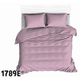 Pościel bawełniana 160x200 Extra różowa ciemna jednobarwna