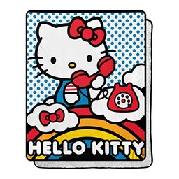 Northwest Hello Kitty Silk Touch Sherpa, narzuta, 101