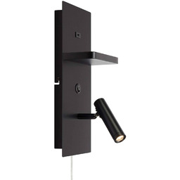 Markslöjd Kinkiet LED Carica, czarny, salon / jadalnia,