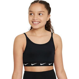 Nike Girl''S Biustonosz Dri-Fit One, Czarny/Biały, FD2276-010, L
