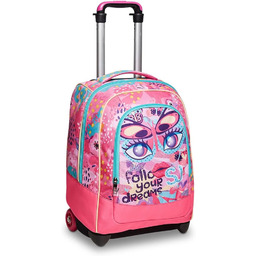 SJ GANG Rolling backpack, Wheeled Book Bag, 2