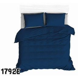 Pościel bawełniana 180x200 Extra granatowa jednobarwna