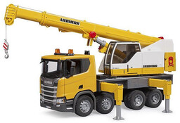 Bruder, Scania Super 560R ciężarówka żółta z dużym