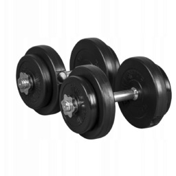 Hantle powlekane/gumowane regulowane Gorilla Sports 20kg (540)