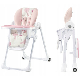 Kinderkraft Krzesełko Do Karmienia Dla Dzieci Yummy Różowe