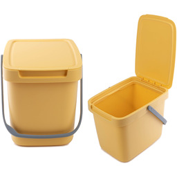 Kosz na śmieci Salans jasny żółty 6L