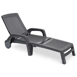 Leżak technorattanowy Bahama antracytowy Bica