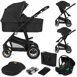 Wózek 3w1 Lionelo Lo-bianka 3IN1 Black Onyx