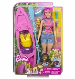 Barbie Daisy Na Kempingu Lalka+kajak