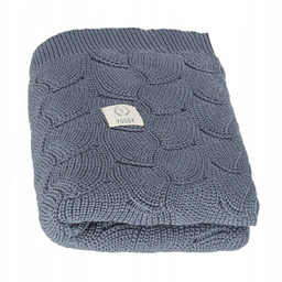 Yosoy kocyk bawełniany Eco Waves Denim