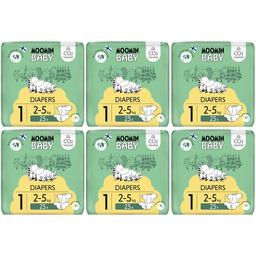 Moomin Baby 1 Newborn Eko Pieluszki Chłonne Pieluchy