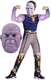 Strój Przebranie Thanos Zestaw Maska Led 134/140