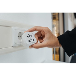 Verbatim WTEU-02 49549 World-to-Europe, adapter podróżny, biały